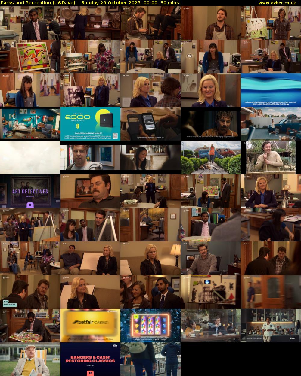 Parks and Recreation (U&Dave) Sunday 26 October 2025 00:00 - 00:30