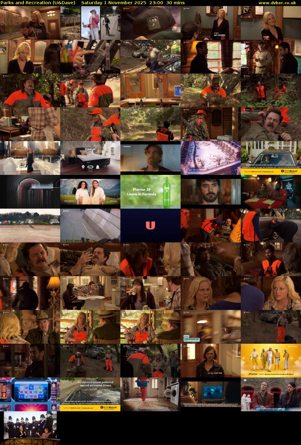 Parks and Recreation (U&Dave) Saturday 1 November 2025 23:00 - 23:30