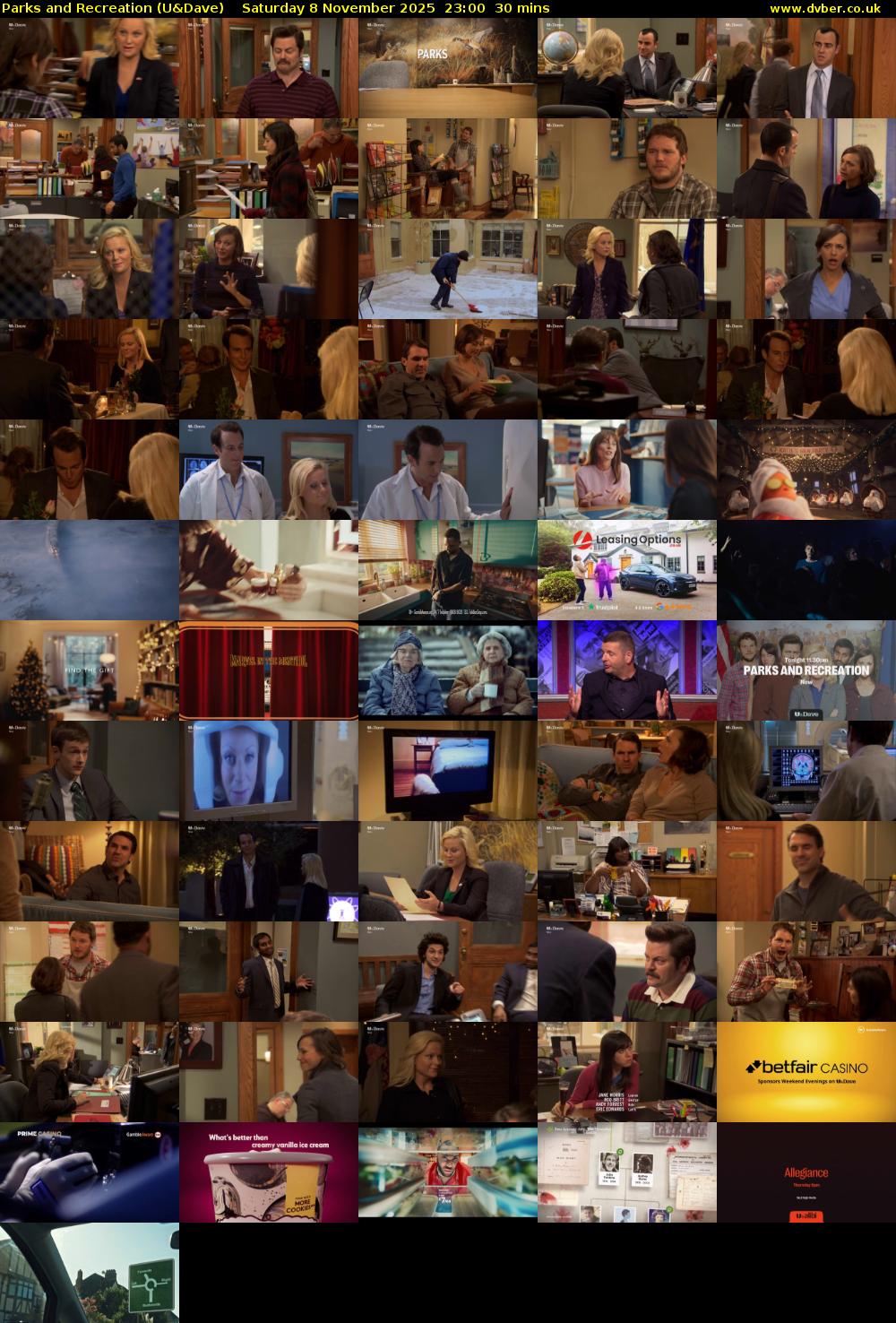 Parks and Recreation (U&Dave) Saturday 8 November 2025 23:00 - 23:30
