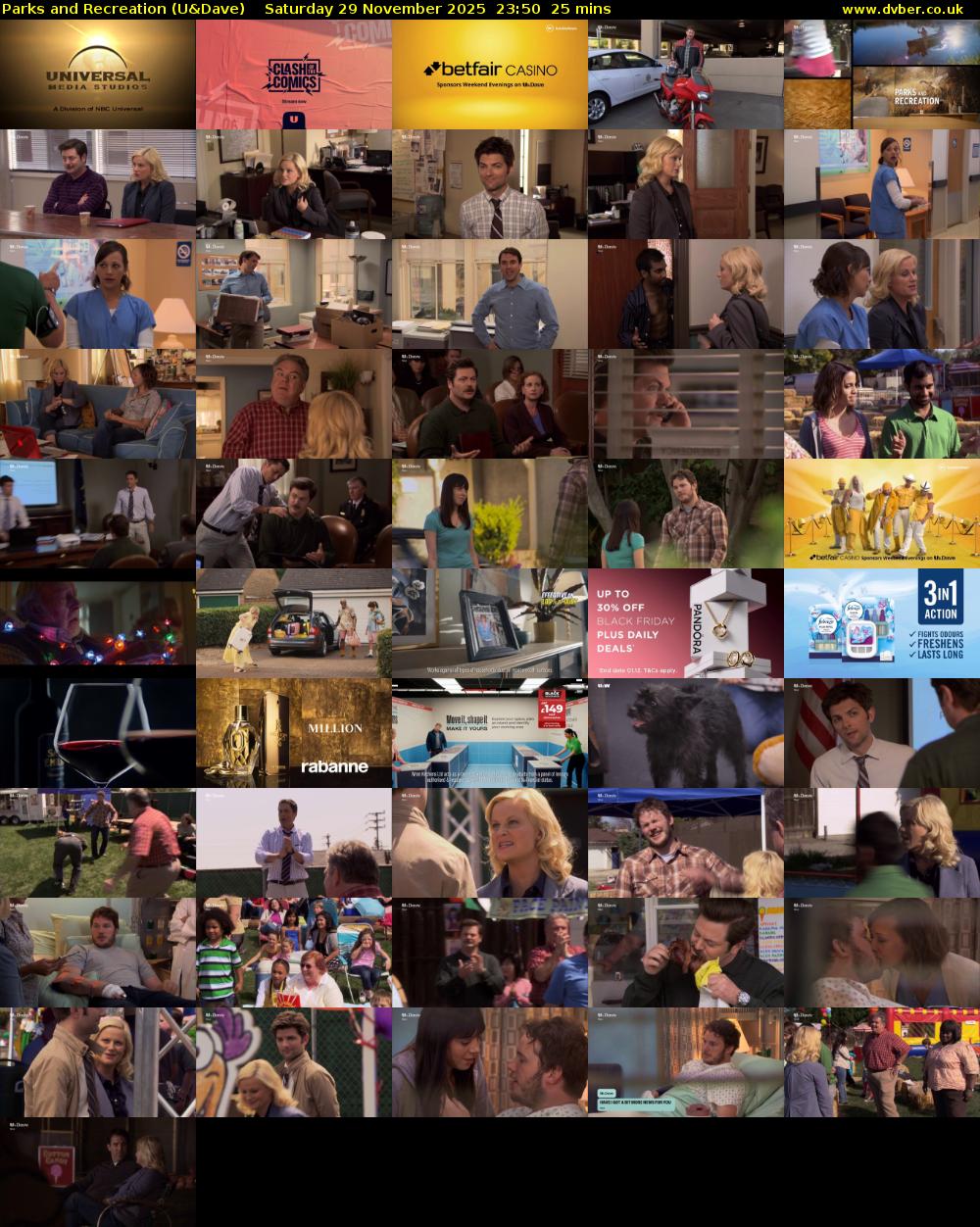 Parks and Recreation (U&Dave) Saturday 29 November 2025 23:50 - 00:15