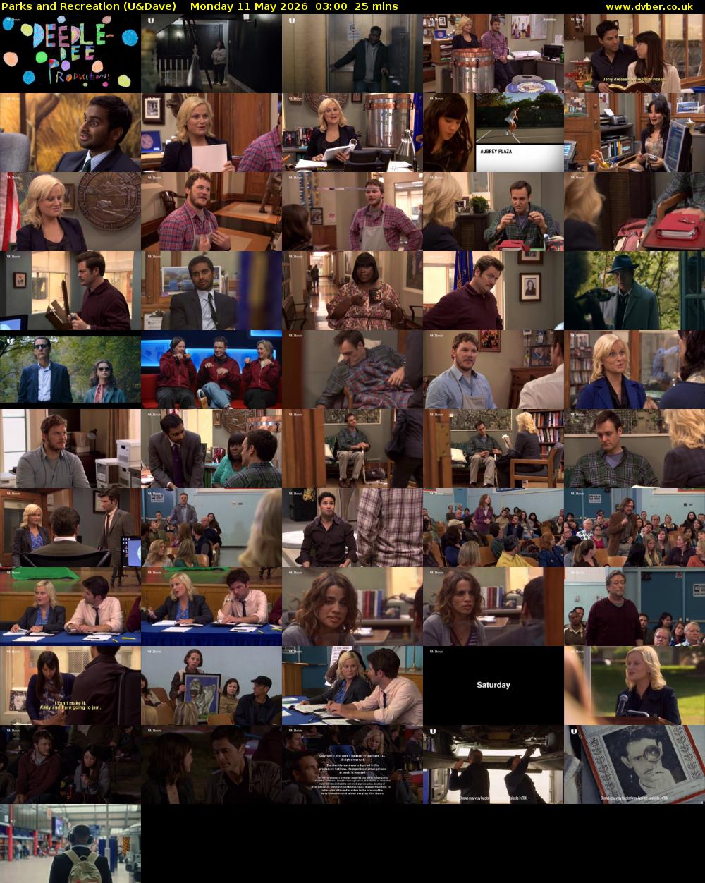 Parks and Recreation (U&Dave) Monday 11 May 2026 03:00 - 03:25