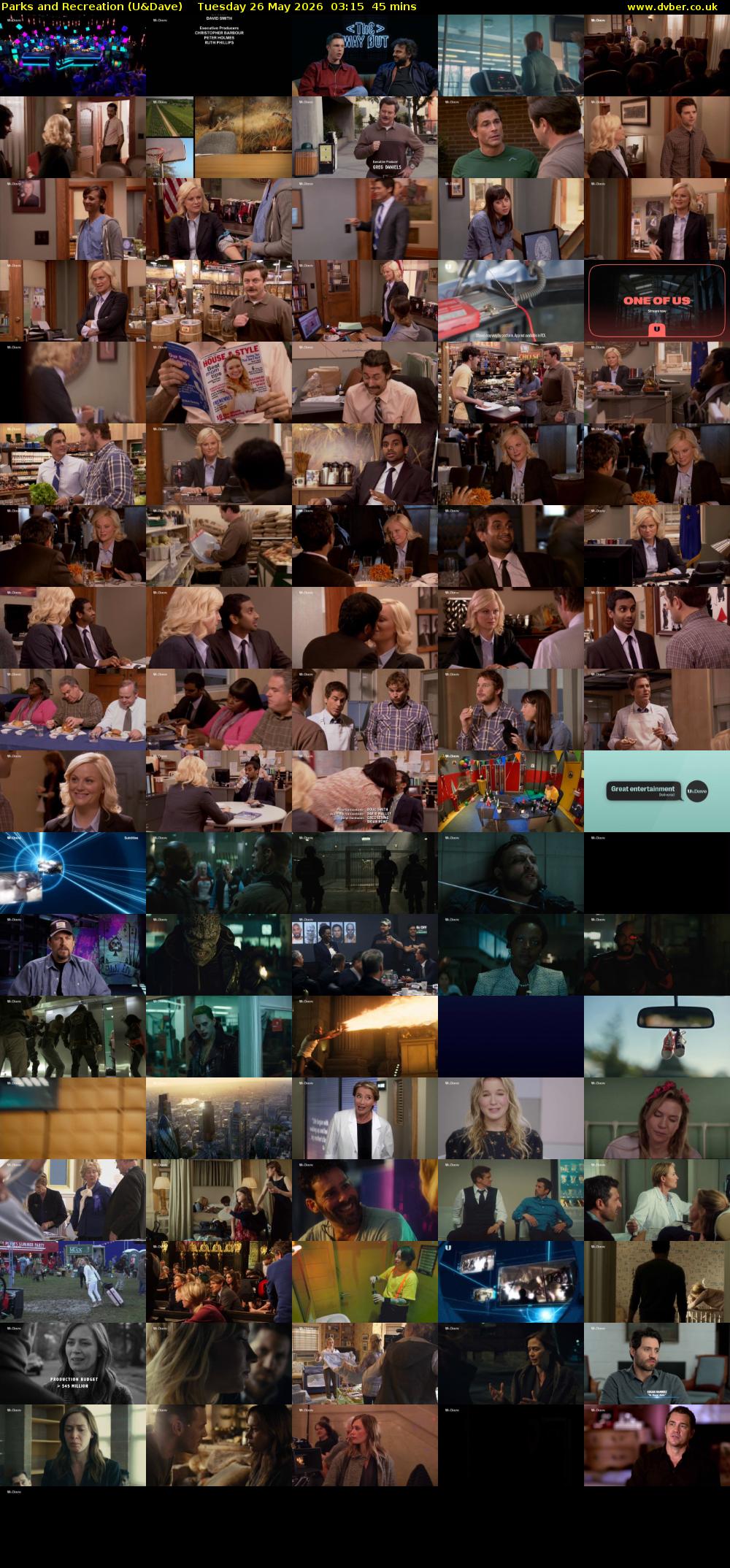 Parks and Recreation (U&Dave) Tuesday 26 May 2026 03:15 - 04:00