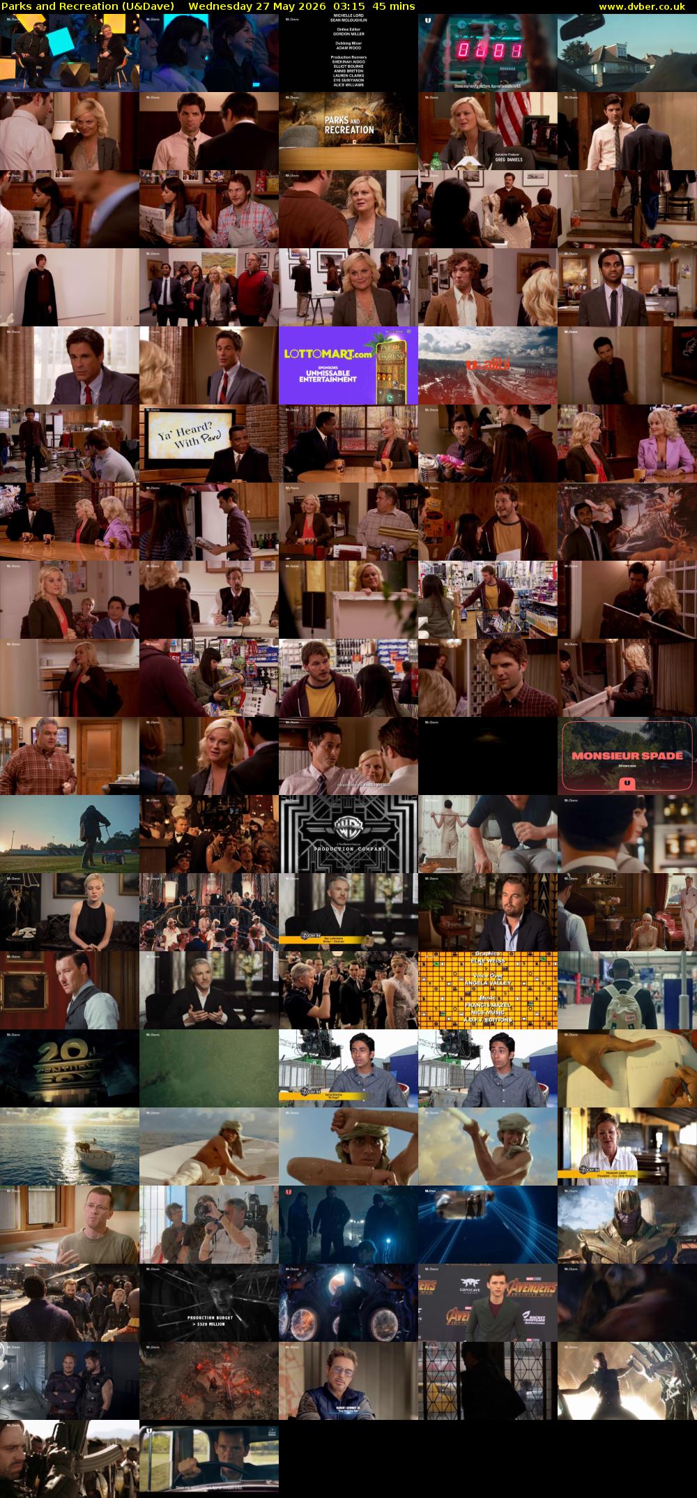 Parks and Recreation (U&Dave) Wednesday 27 May 2026 03:15 - 04:00