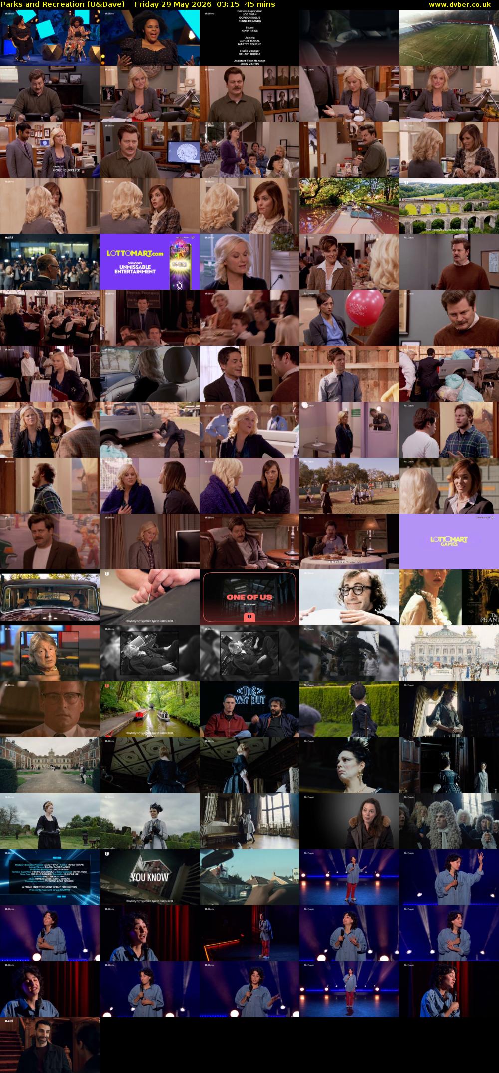 Parks and Recreation (U&Dave) Friday 29 May 2026 03:15 - 04:00