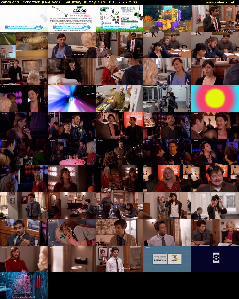 Parks and Recreation (U&Dave) Saturday 30 May 2026 03:35 - 04:00