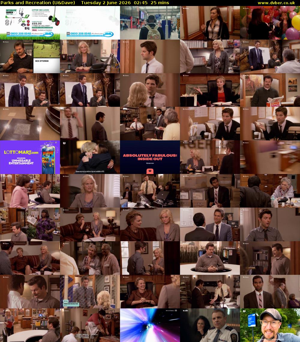 Parks and Recreation (U&Dave) Tuesday 2 June 2026 02:45 - 03:10