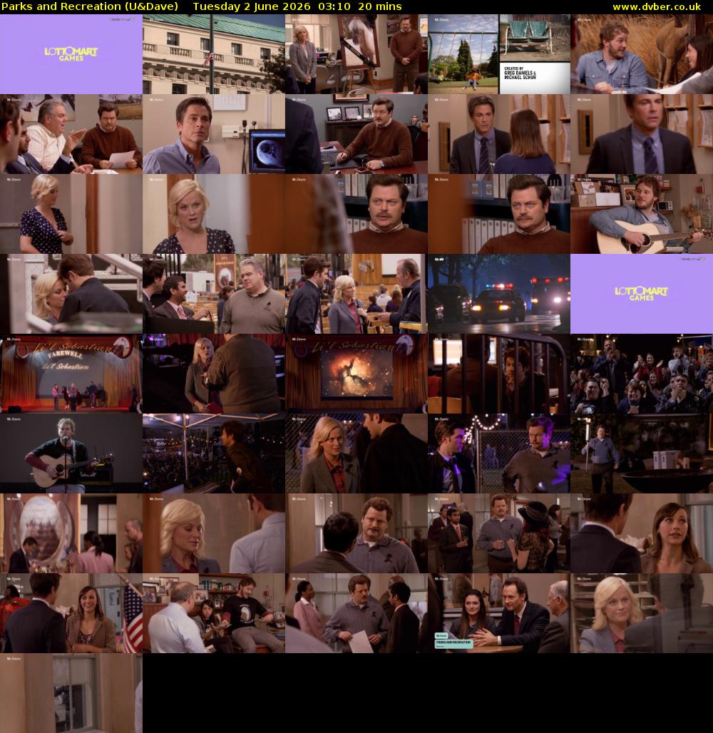 Parks and Recreation (U&Dave) Tuesday 2 June 2026 03:10 - 03:30