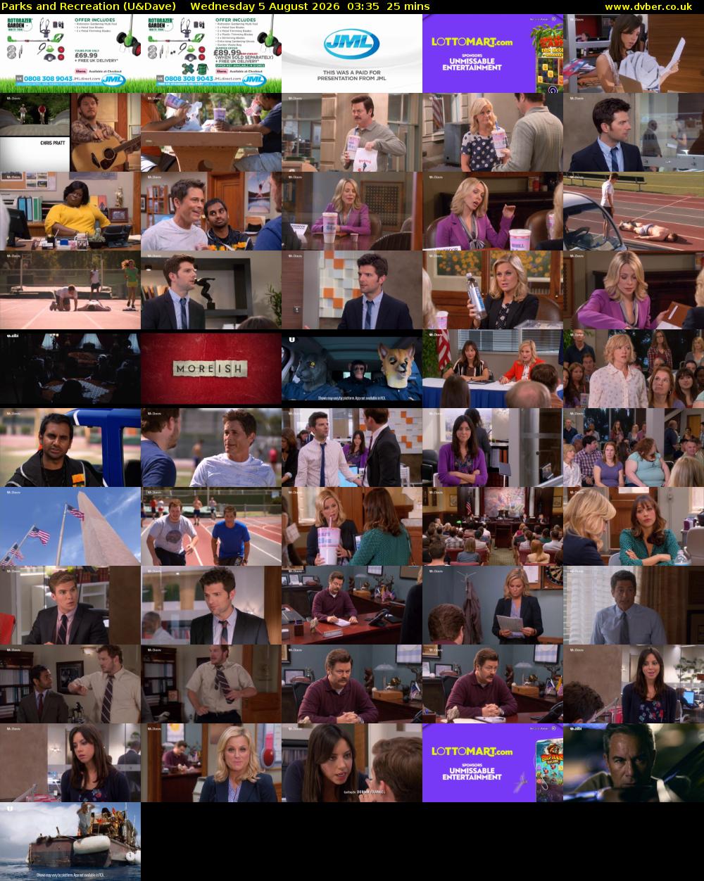 Parks and Recreation (U&Dave) Wednesday 5 August 2026 03:35 - 04:00
