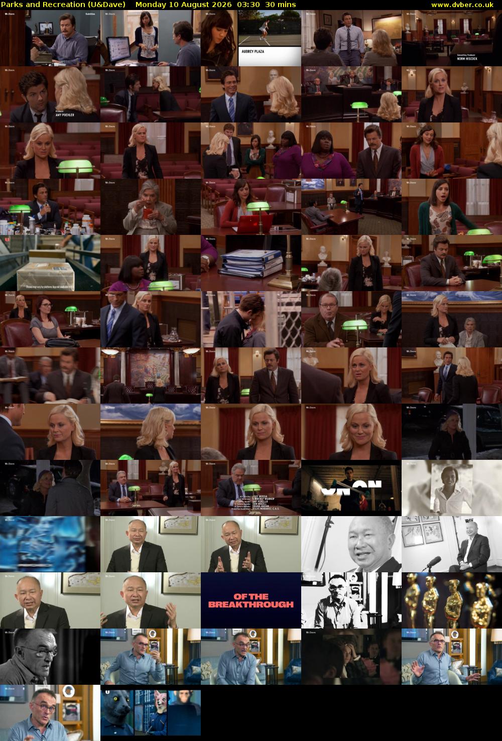 Parks and Recreation (U&Dave) Monday 10 August 2026 03:30 - 04:00