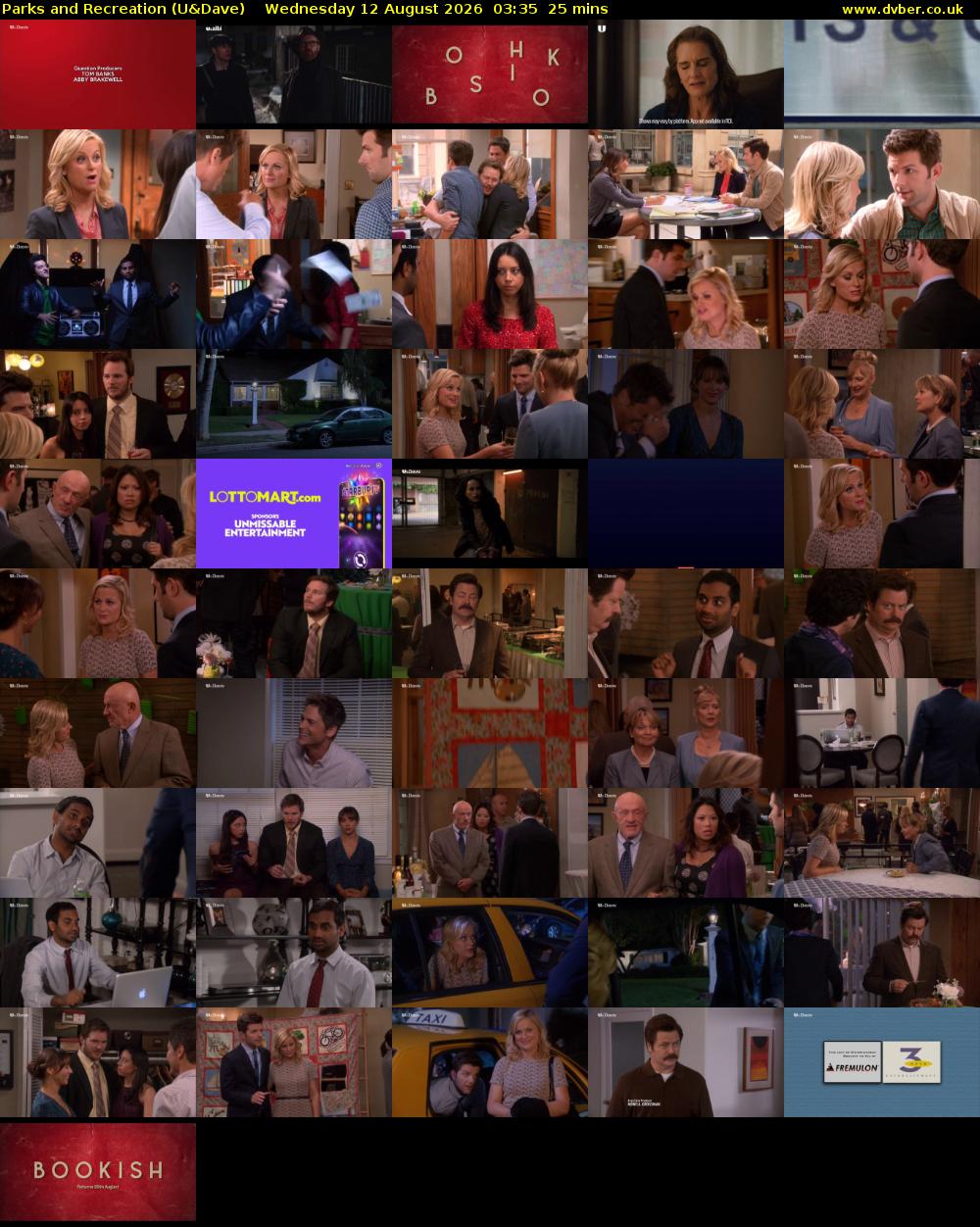 Parks and Recreation (U&Dave) Wednesday 12 August 2026 03:35 - 04:00