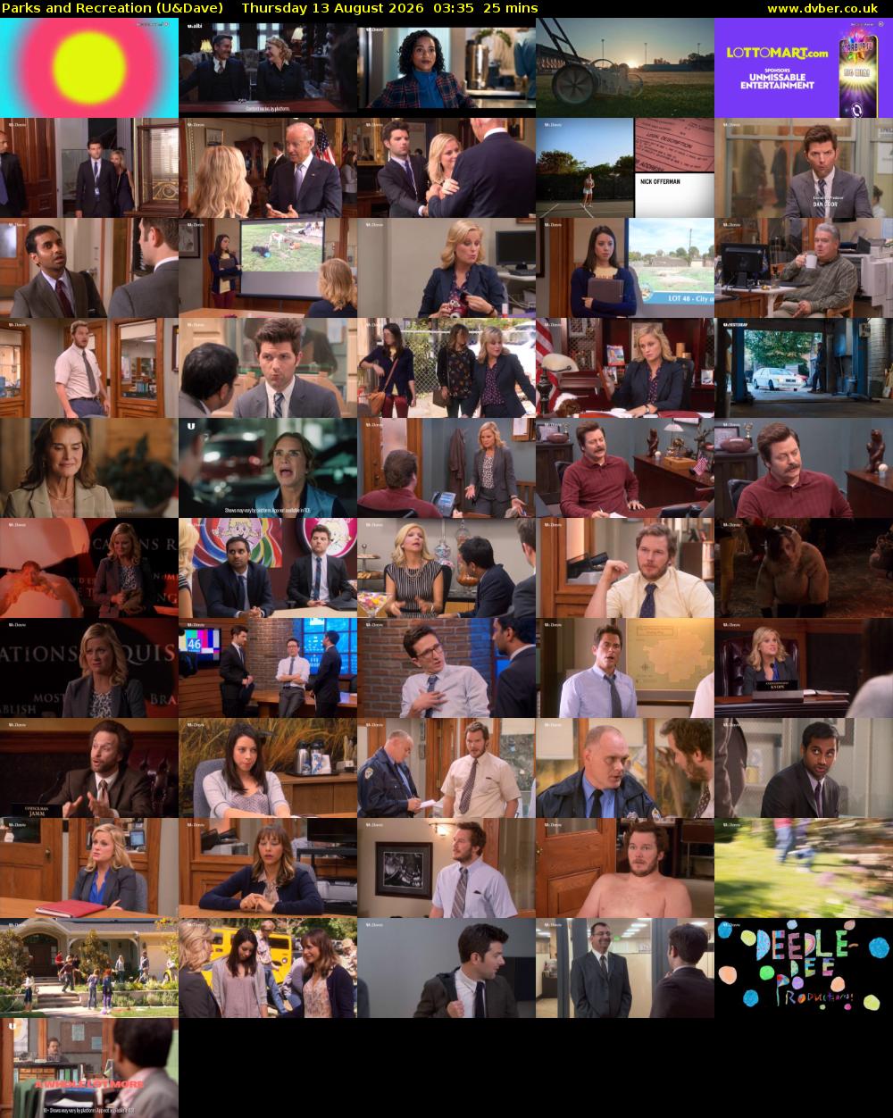 Parks and Recreation (U&Dave) Thursday 13 August 2026 03:35 - 04:00