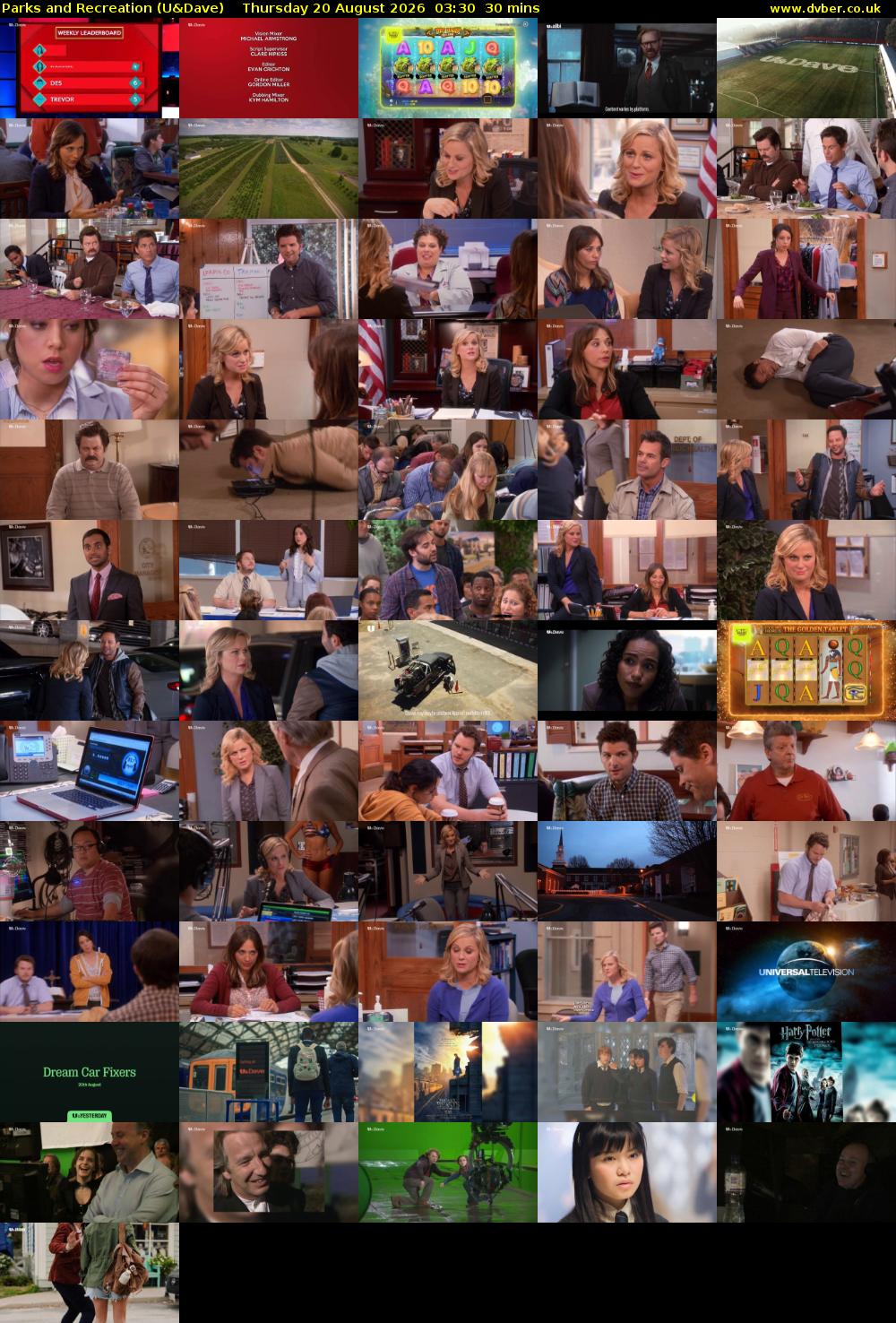 Parks and Recreation (U&Dave) Thursday 20 August 2026 03:30 - 04:00