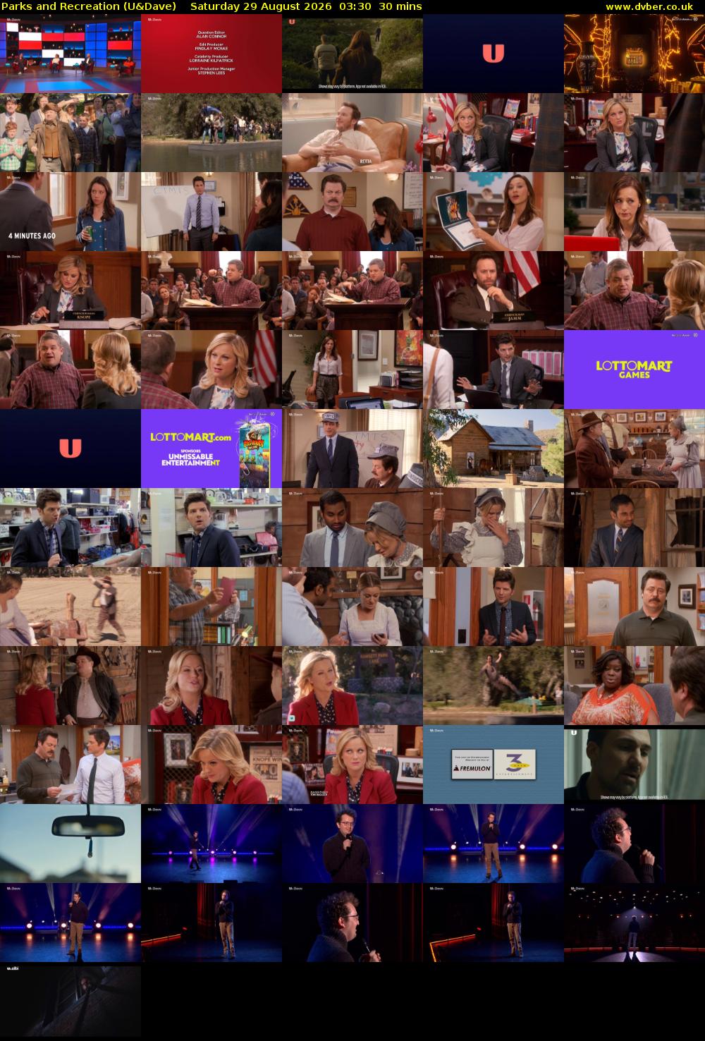 Parks and Recreation (U&Dave) Saturday 29 August 2026 03:30 - 04:00