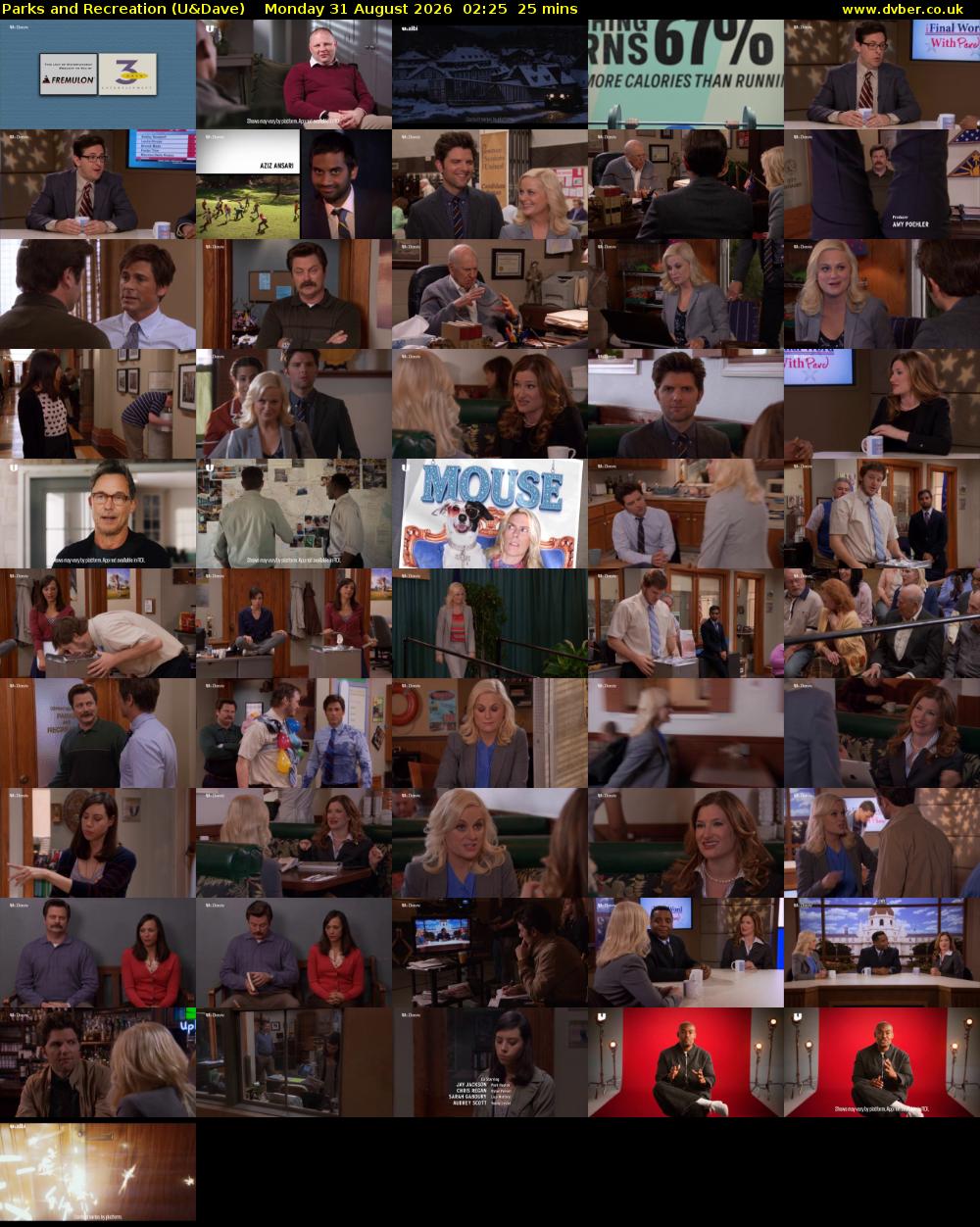Parks and Recreation (U&Dave) Monday 31 August 2026 02:25 - 02:50