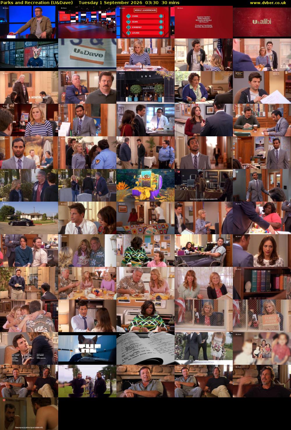 Parks and Recreation (U&Dave) Tuesday 1 September 2026 03:30 - 04:00