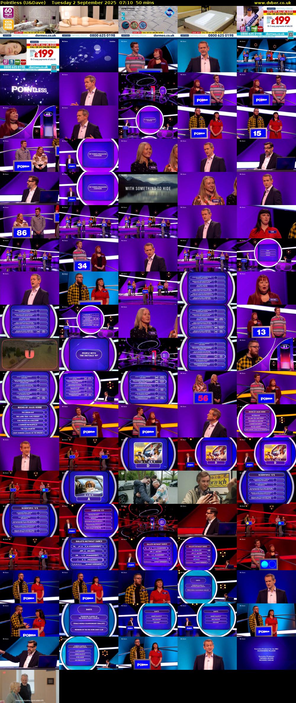 Pointless (U&Dave) Tuesday 2 September 2025 07:10 - 08:00