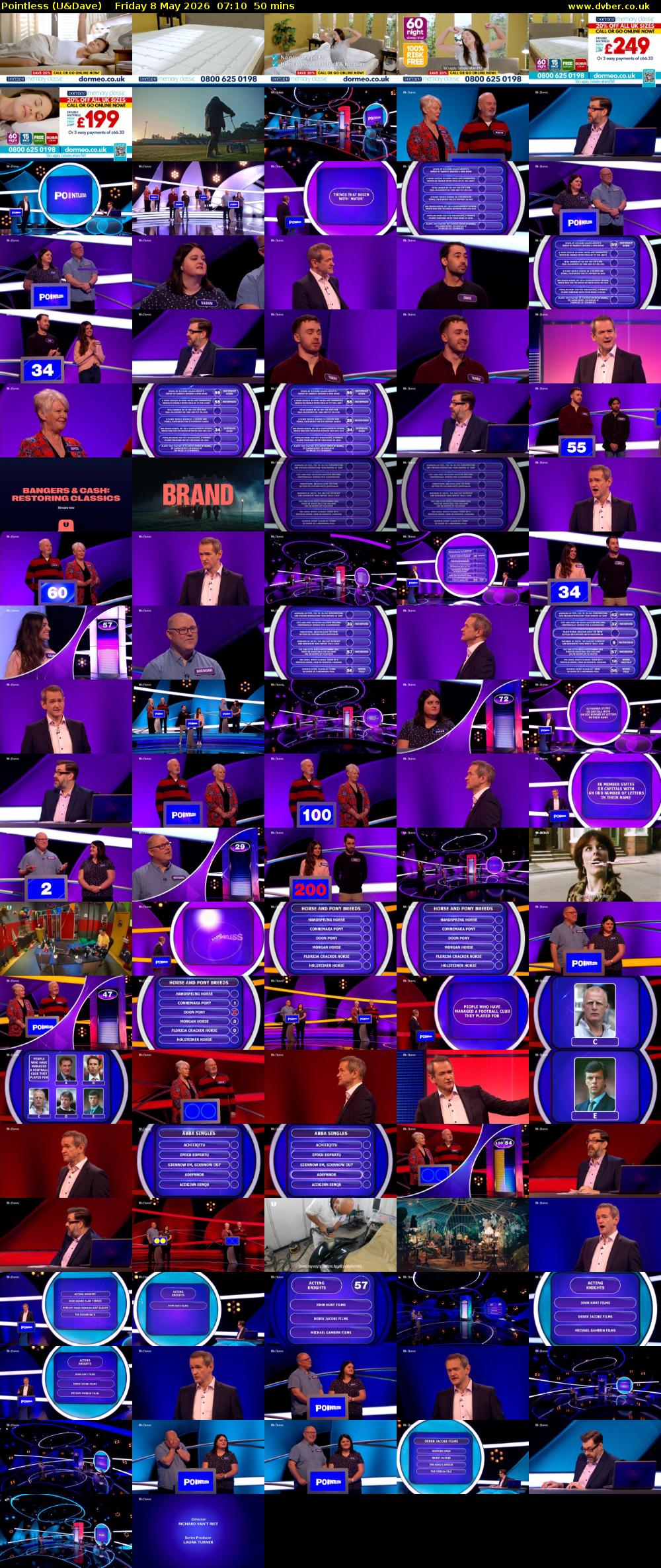 Pointless (U&Dave) Friday 8 May 2026 07:10 - 08:00