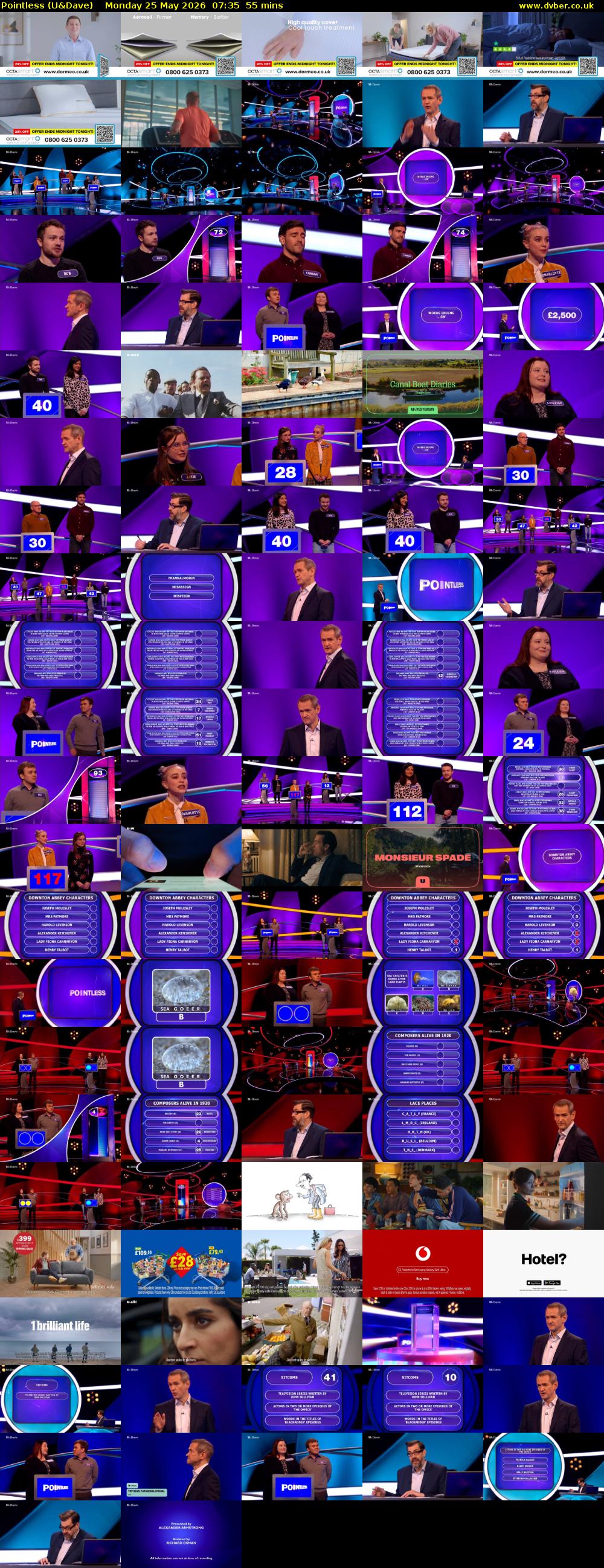 Pointless (U&Dave) Monday 25 May 2026 07:35 - 08:30