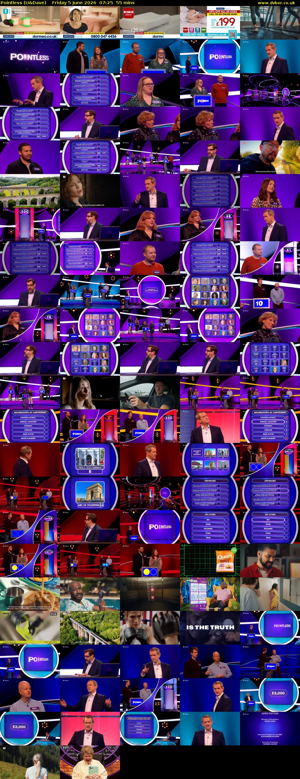 Pointless (U&Dave) Friday 5 June 2026 07:25 - 08:20