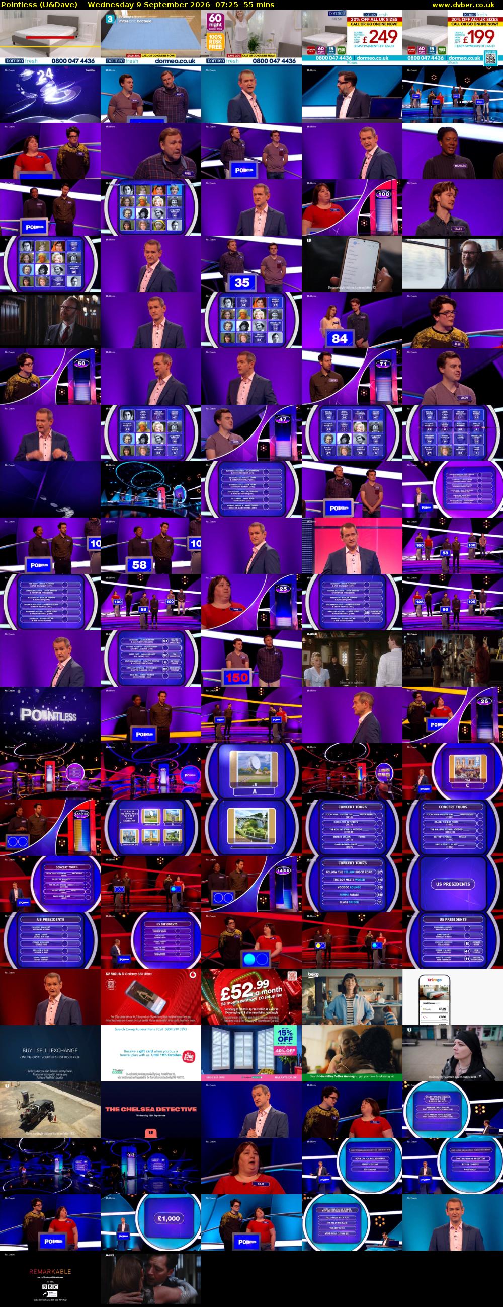 Pointless (U&Dave) Wednesday 9 September 2026 07:25 - 08:20