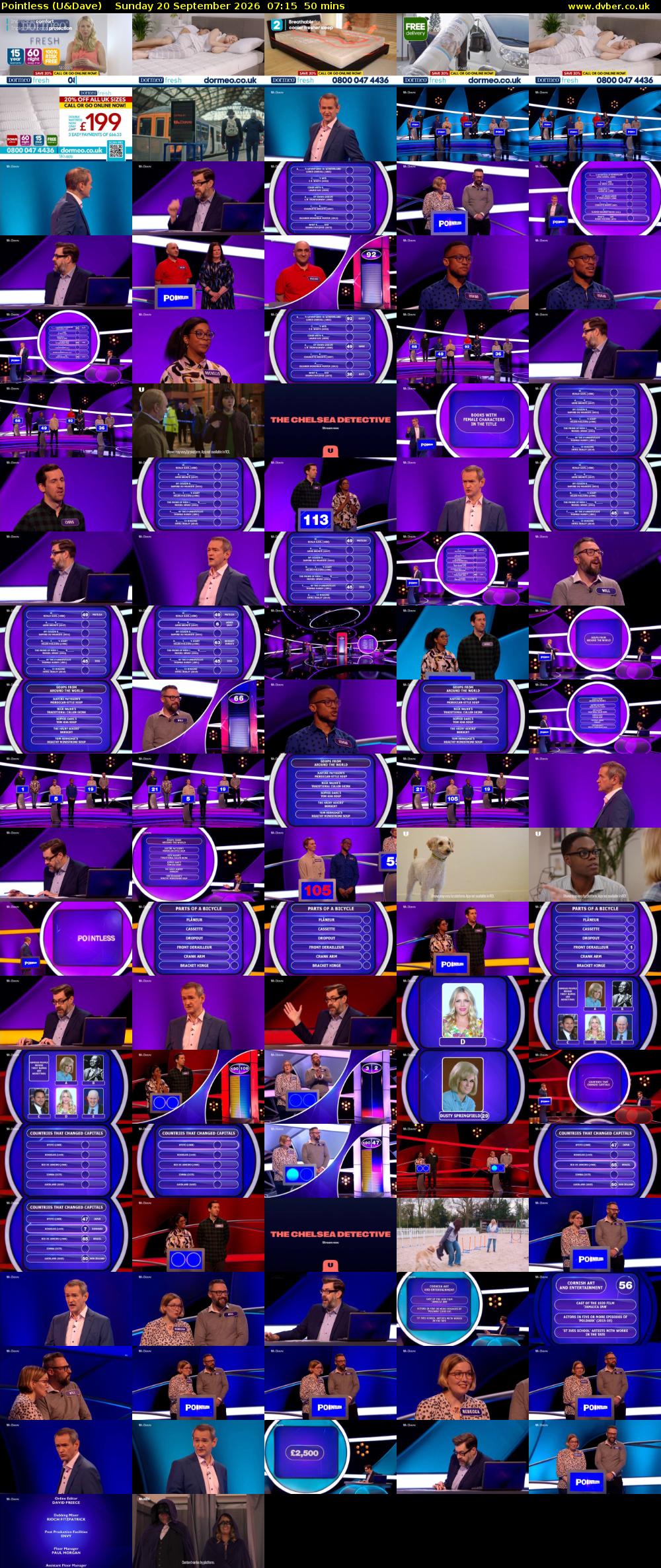 Pointless (U&Dave) Sunday 20 September 2026 07:15 - 08:05