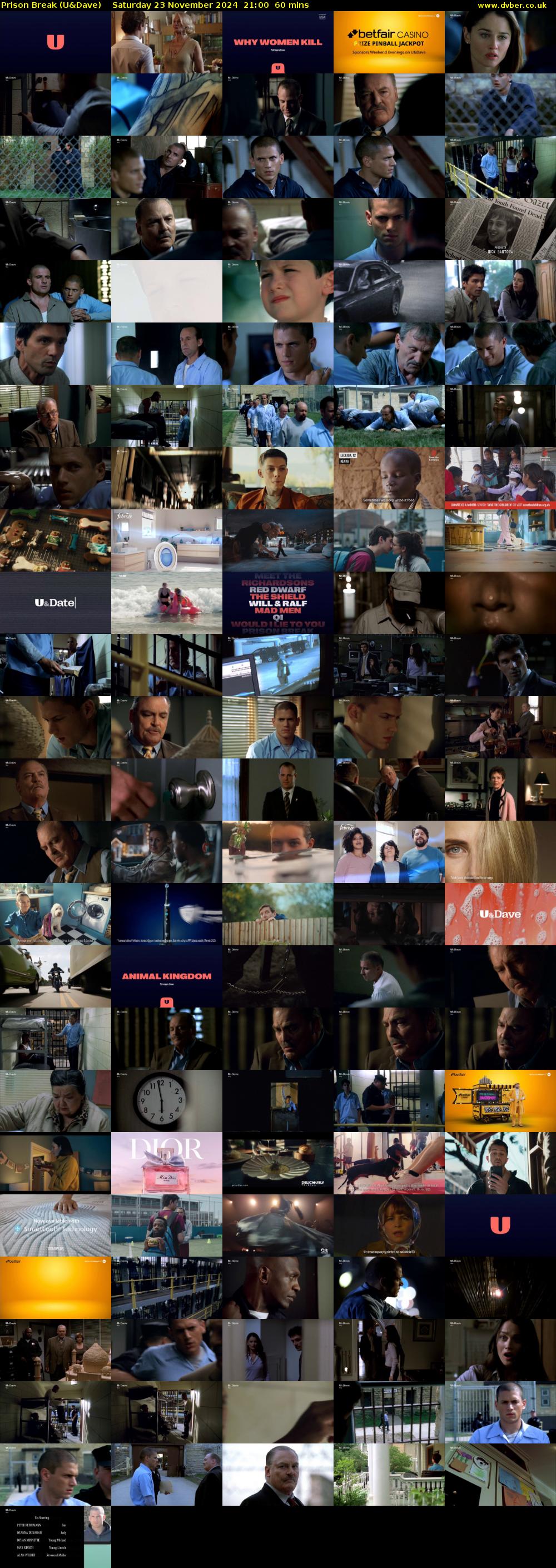 Prison Break (U&Dave) Saturday 23 November 2024 21:00 - 22:00
