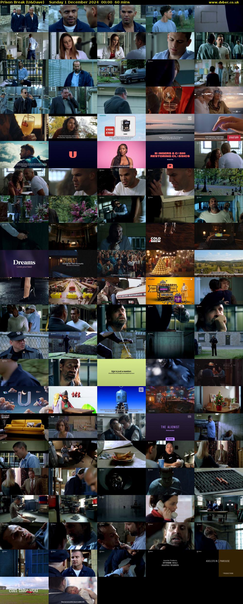 Prison Break (U&Dave) Sunday 1 December 2024 00:00 - 01:00