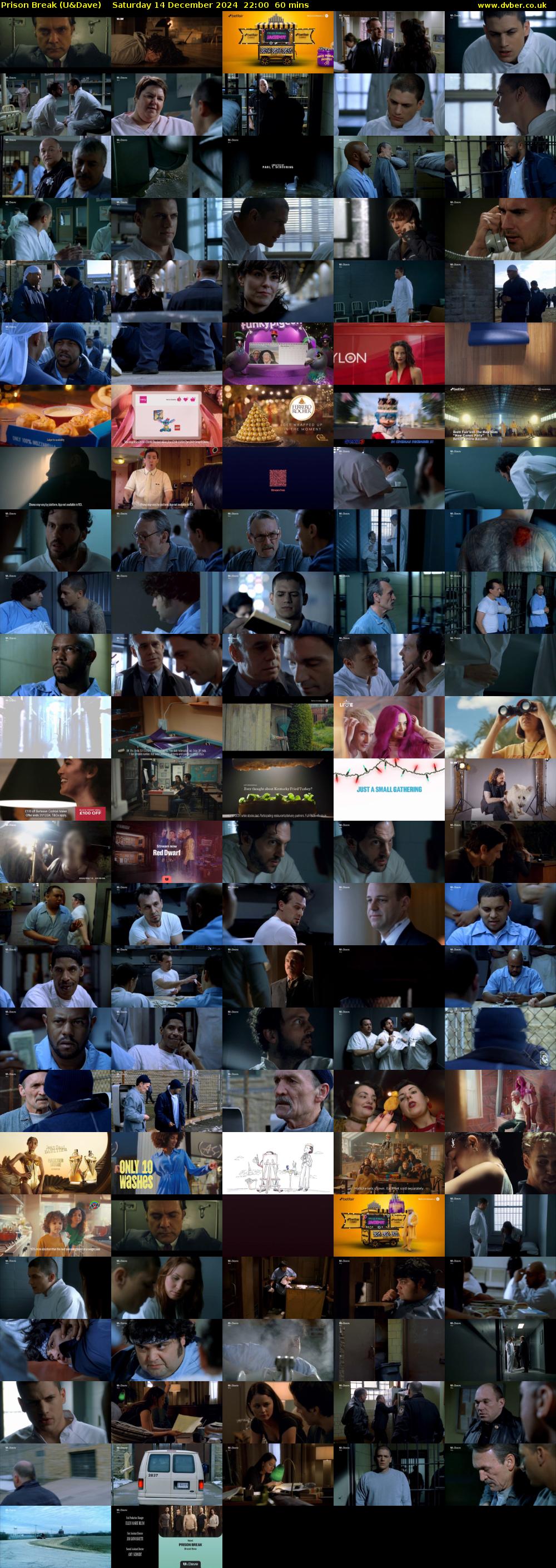Prison Break (U&Dave) Saturday 14 December 2024 22:00 - 23:00
