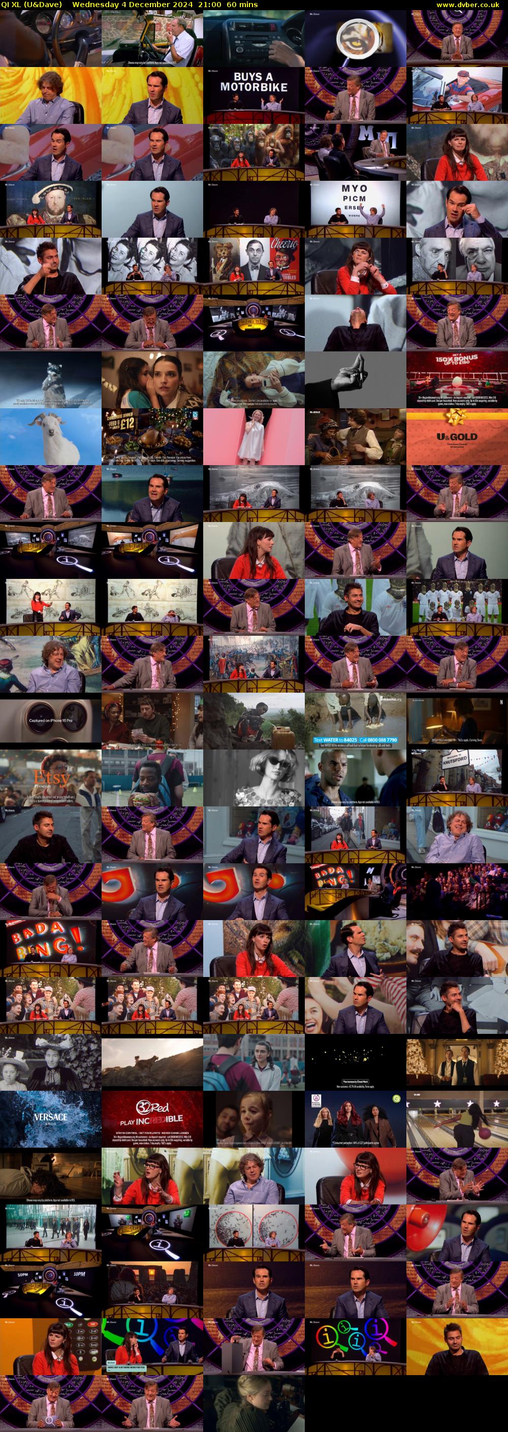 QI XL (U&Dave) Wednesday 4 December 2024 21:00 - 22:00