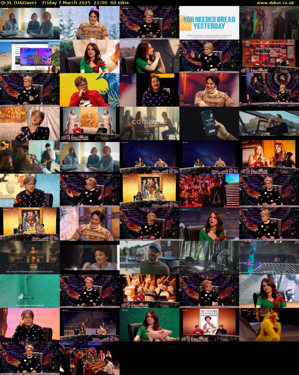 QI XL (U&Dave) Friday 7 March 2025 21:00 - 22:00