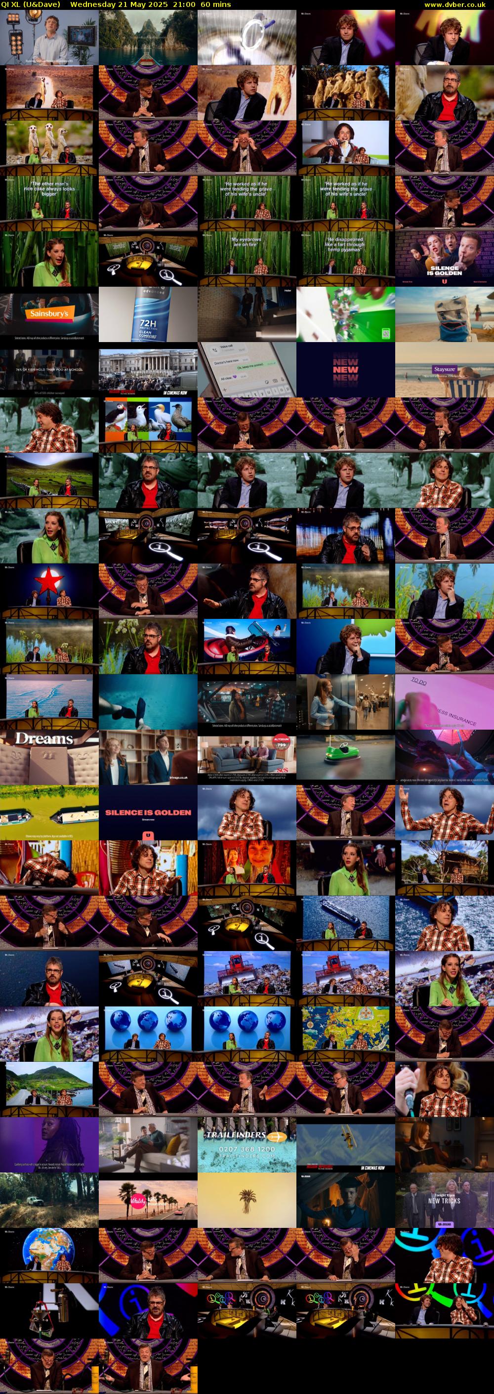 QI XL (U&Dave) Wednesday 21 May 2025 21:00 - 22:00
