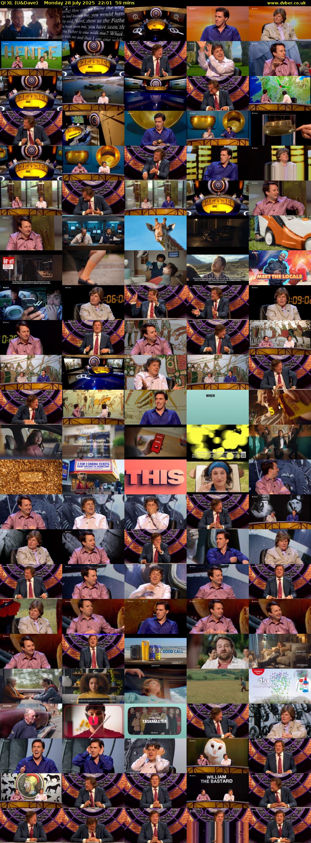 QI XL (U&Dave) Monday 28 July 2025 22:01 - 23:00