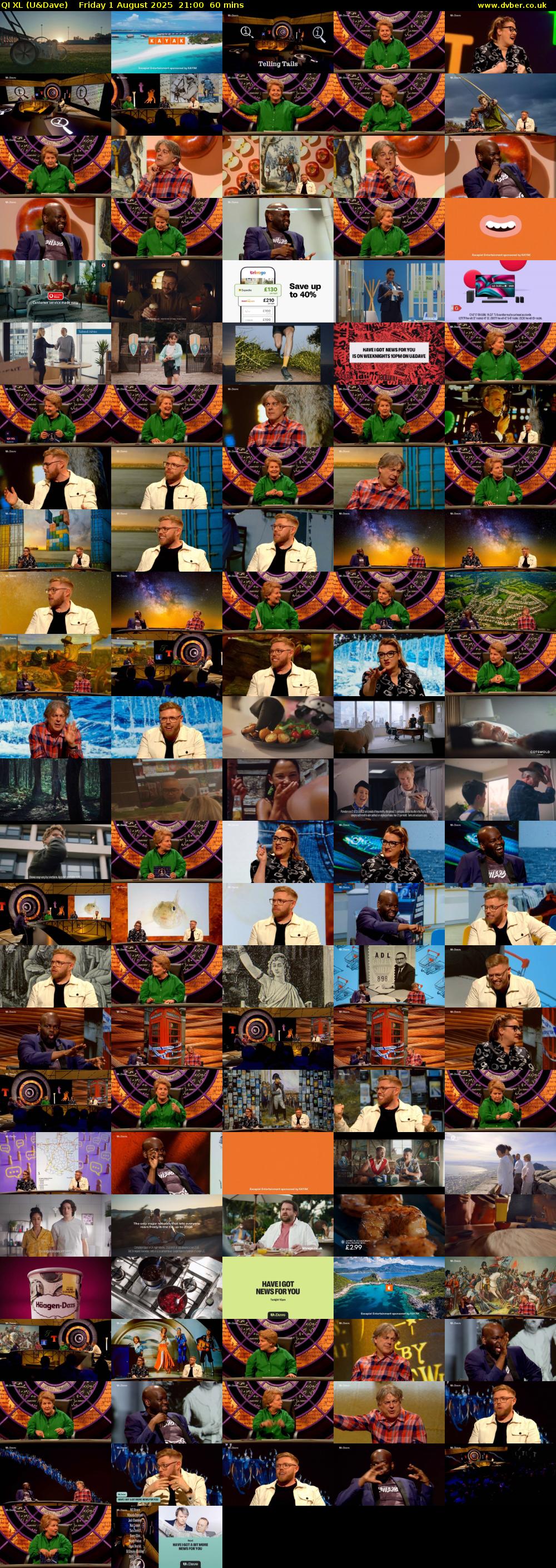 QI XL (U&Dave) Friday 1 August 2025 21:00 - 22:00