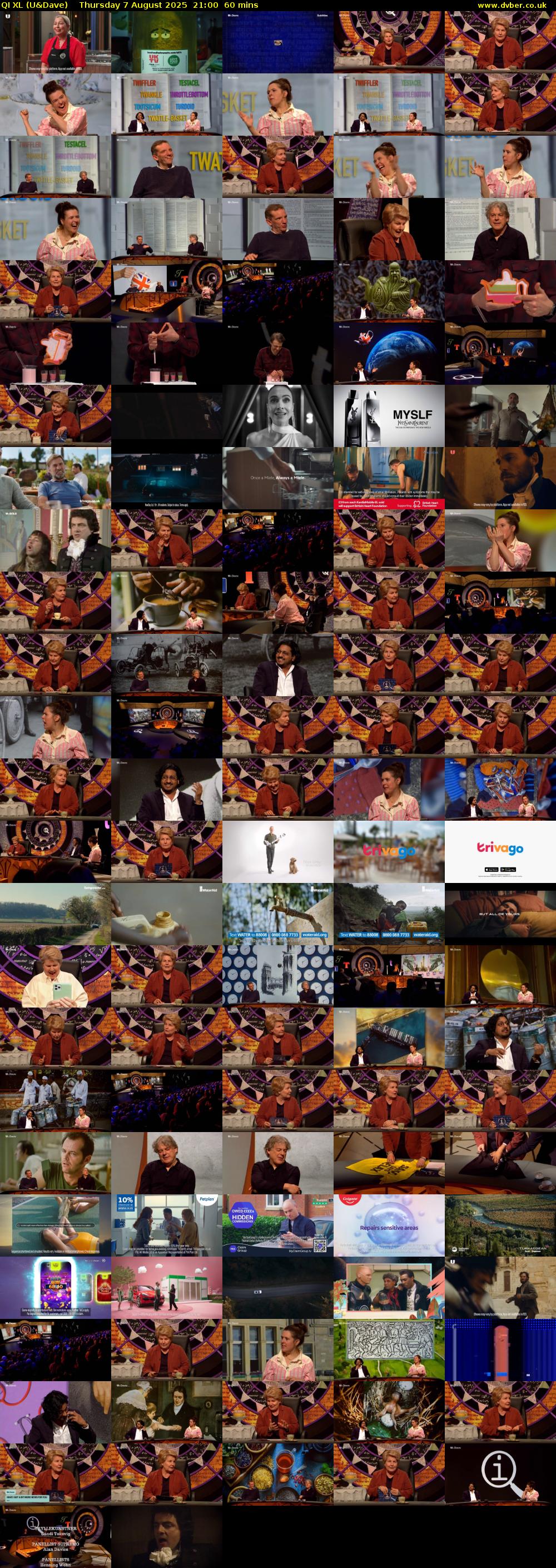 QI XL (U&Dave) Thursday 7 August 2025 21:00 - 22:00