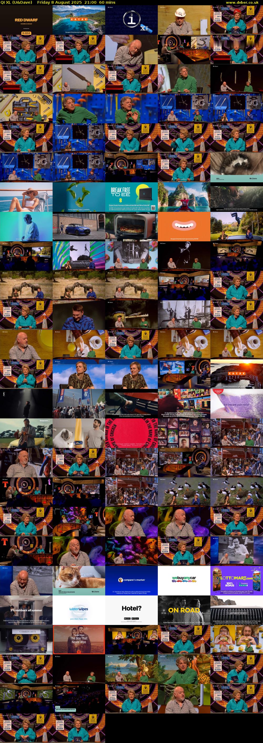 QI XL (U&Dave) Friday 8 August 2025 21:00 - 22:00