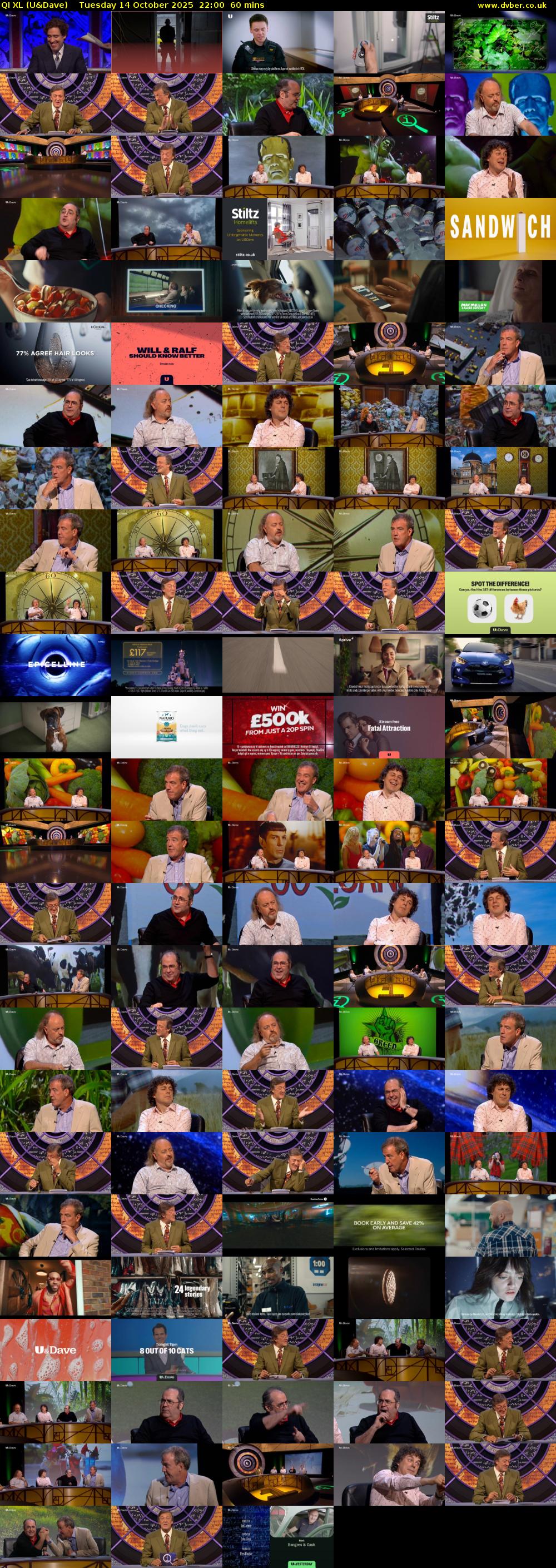 QI XL (U&Dave) Tuesday 14 October 2025 22:00 - 23:00