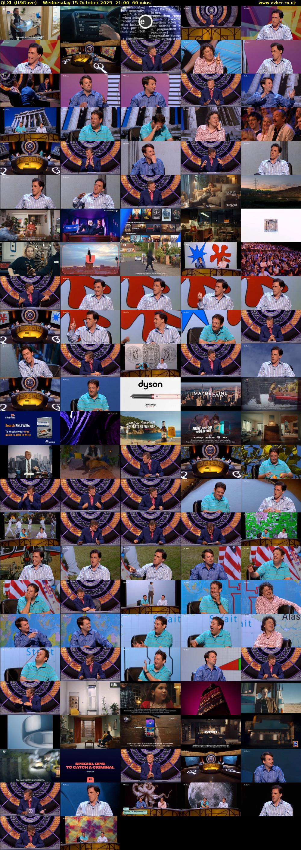 QI XL (U&Dave) Wednesday 15 October 2025 21:00 - 22:00