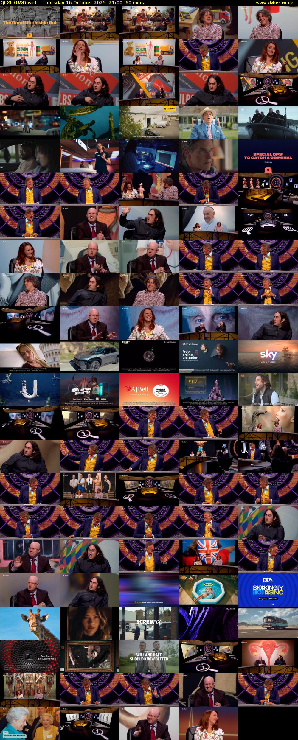QI XL (U&Dave) Thursday 16 October 2025 21:00 - 22:00