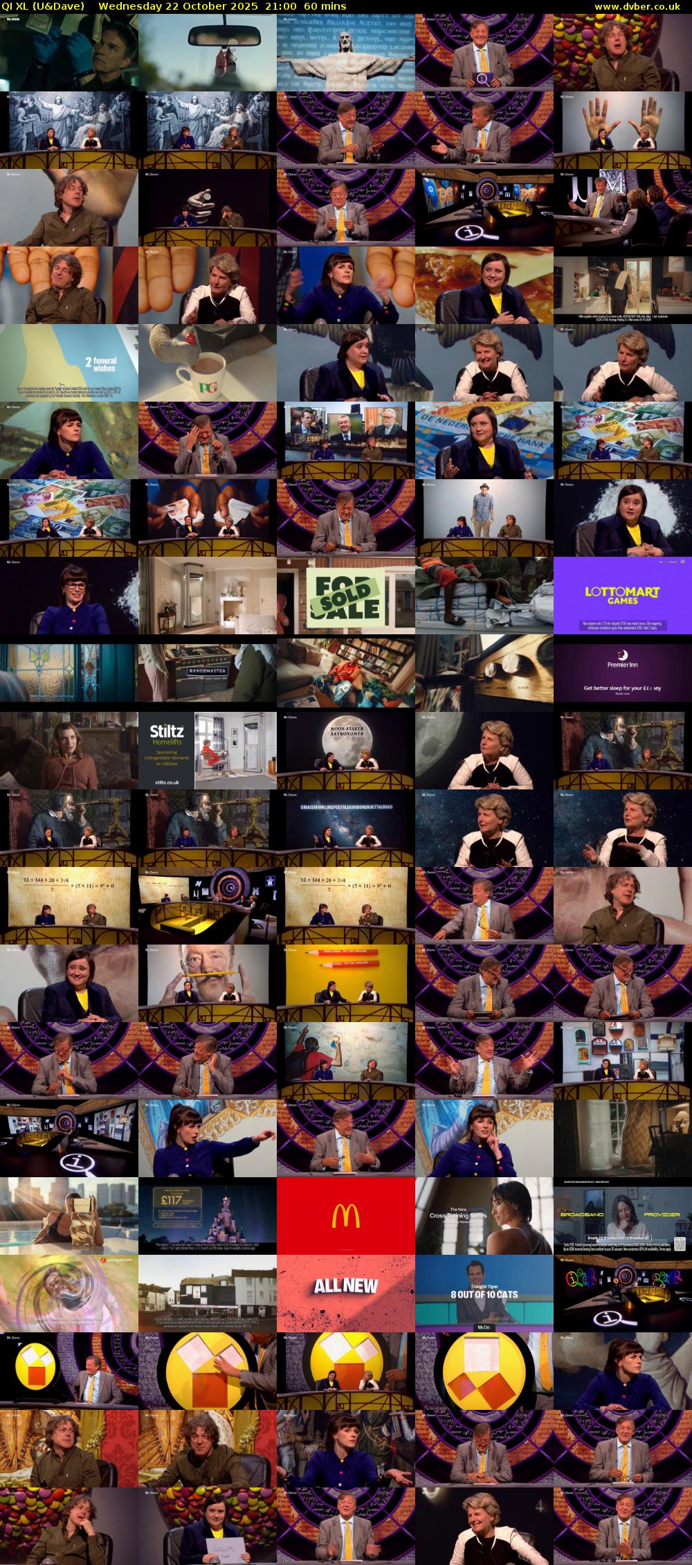 QI XL (U&Dave) Wednesday 22 October 2025 21:00 - 22:00