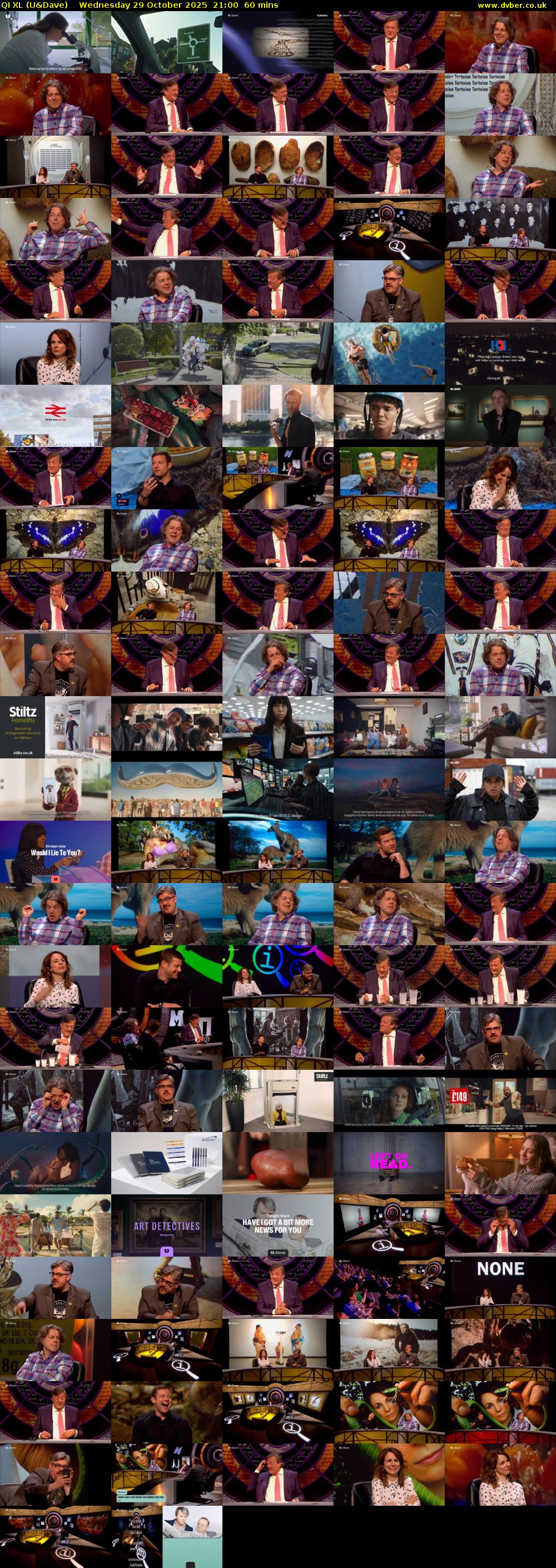 QI XL (U&Dave) Wednesday 29 October 2025 21:00 - 22:00