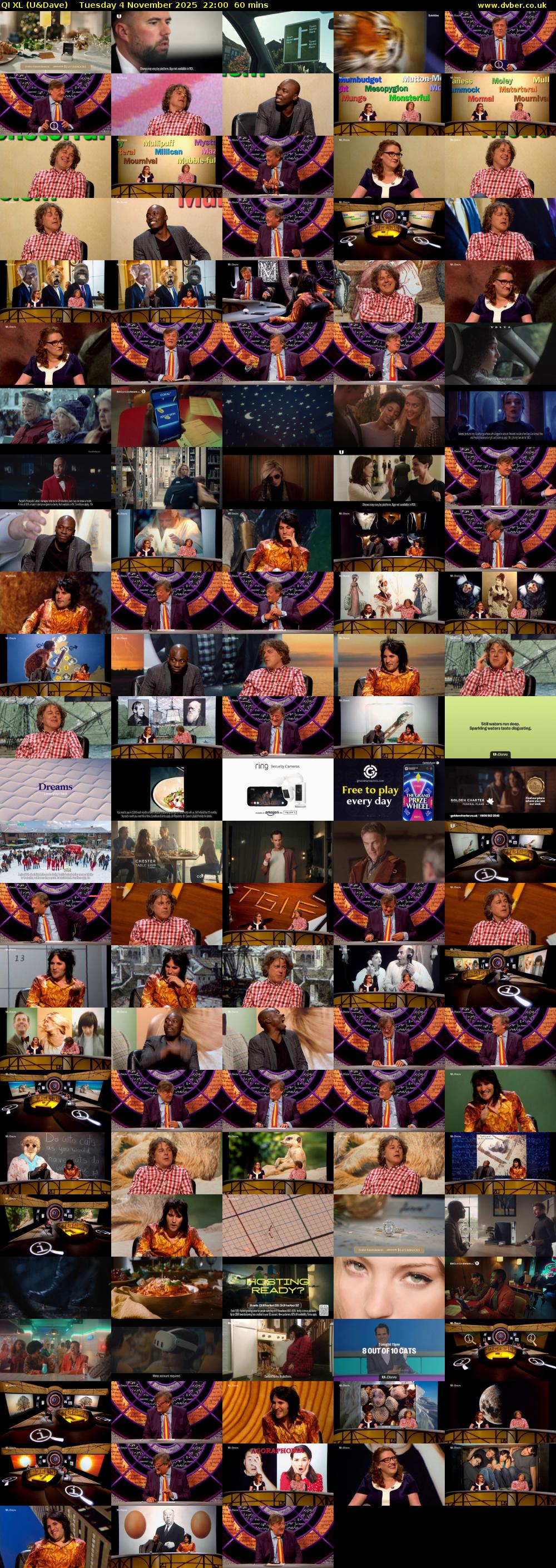 QI XL (U&Dave) Tuesday 4 November 2025 22:00 - 23:00