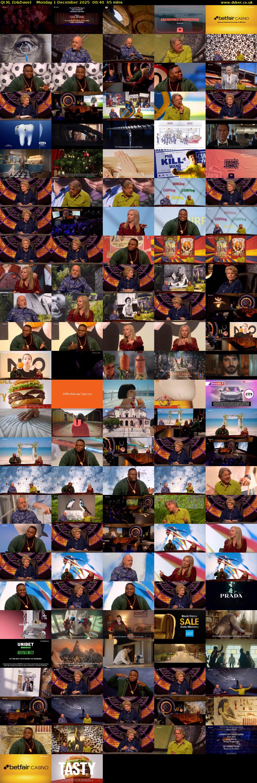 QI XL (U&Dave) Monday 1 December 2025 00:40 - 01:45