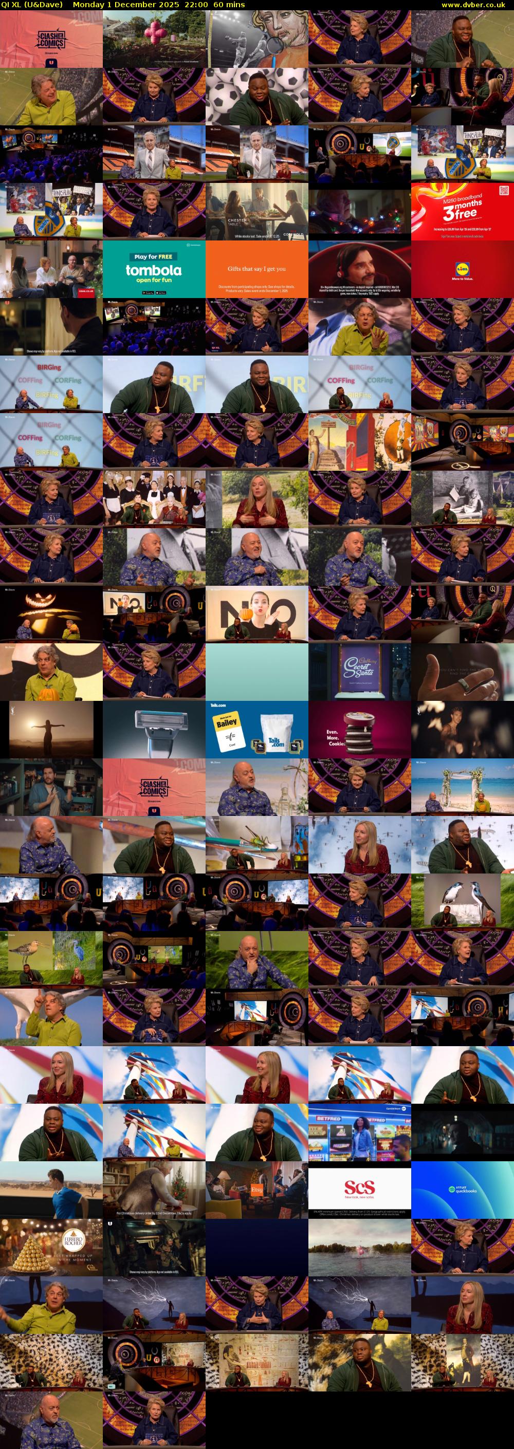 QI XL (U&Dave) Monday 1 December 2025 22:00 - 23:00