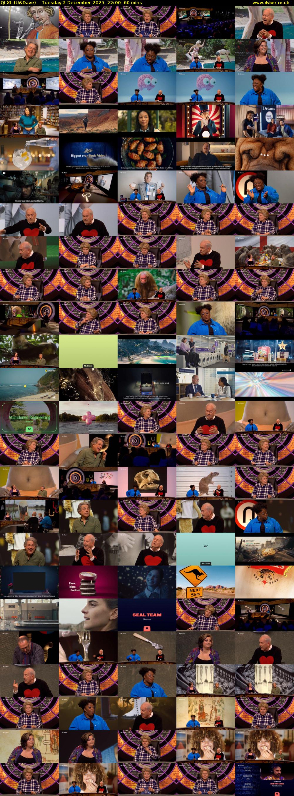 QI XL (U&Dave) Tuesday 2 December 2025 22:00 - 23:00