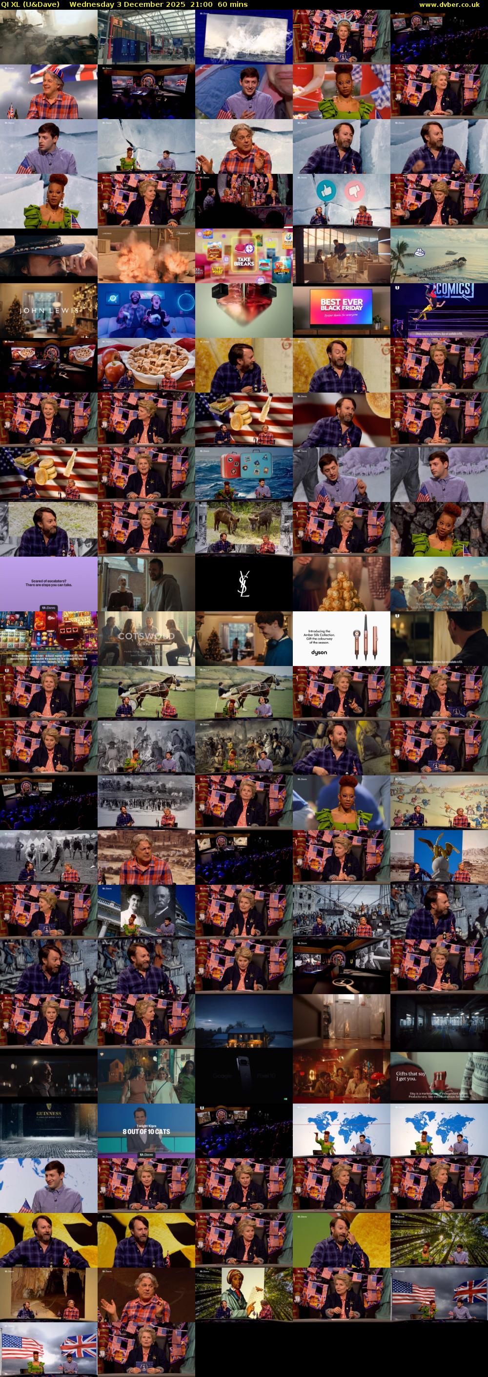 QI XL (U&Dave) Wednesday 3 December 2025 21:00 - 22:00