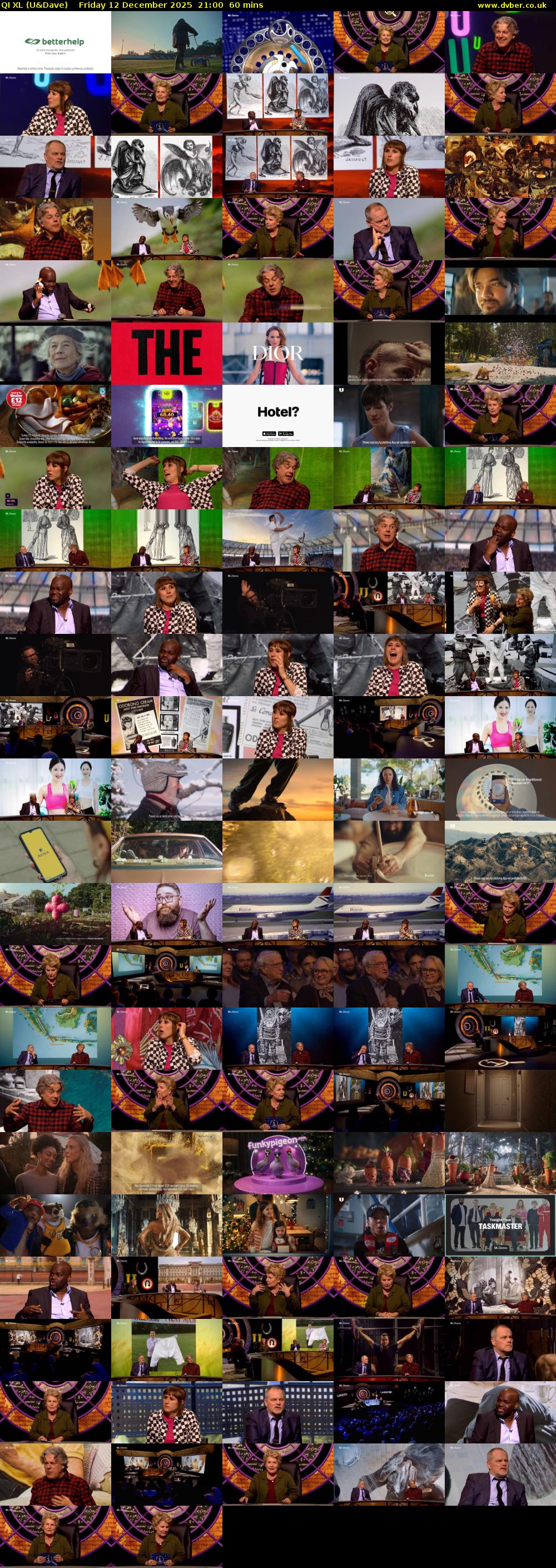 QI XL (U&Dave) Friday 12 December 2025 21:00 - 22:00