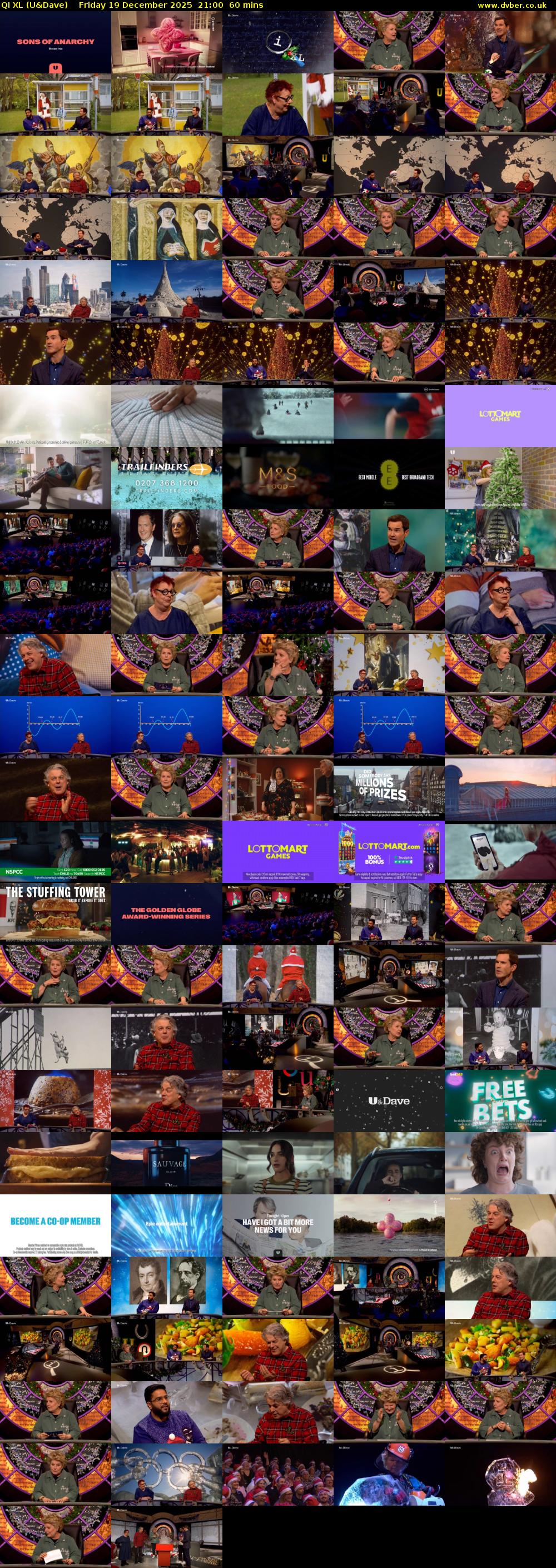 QI XL (U&Dave) Friday 19 December 2025 21:00 - 22:00