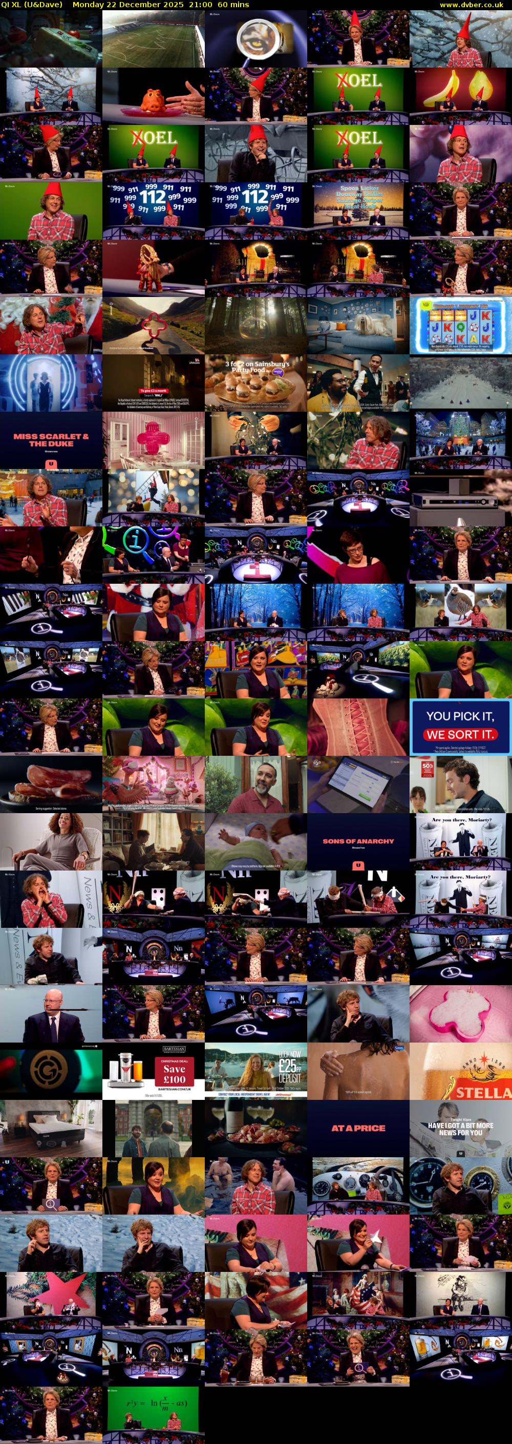 QI XL (U&Dave) Monday 22 December 2025 21:00 - 22:00