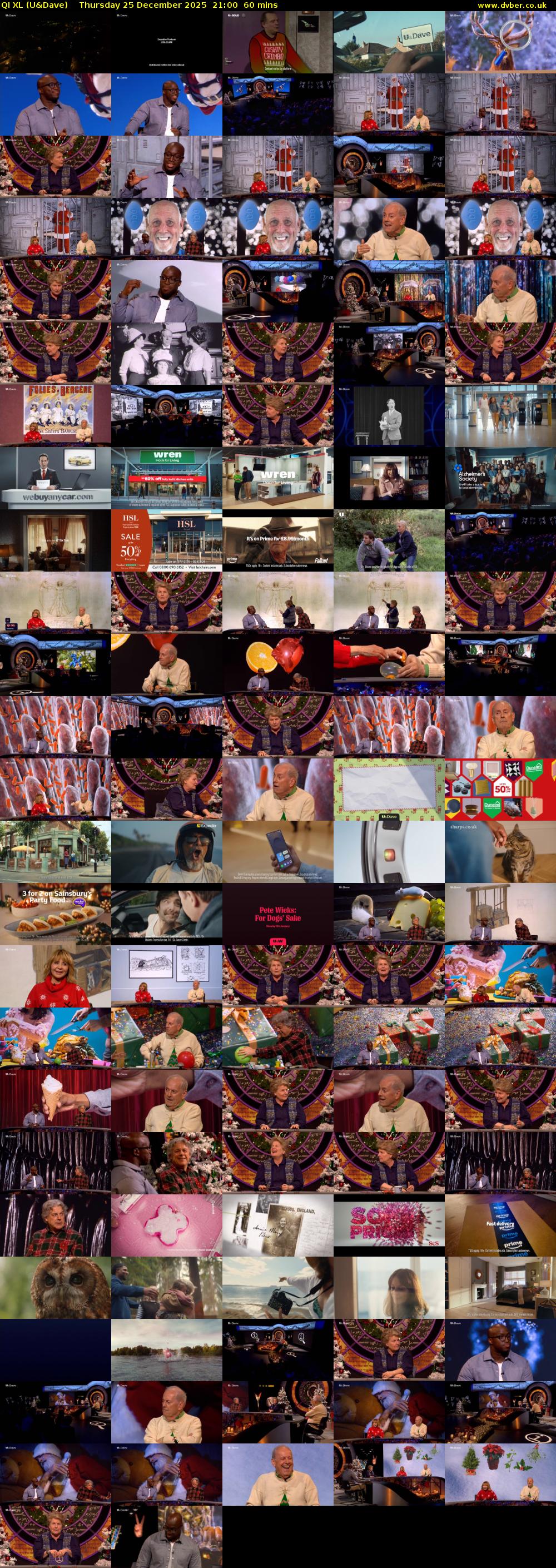 QI XL (U&Dave) Thursday 25 December 2025 21:00 - 22:00
