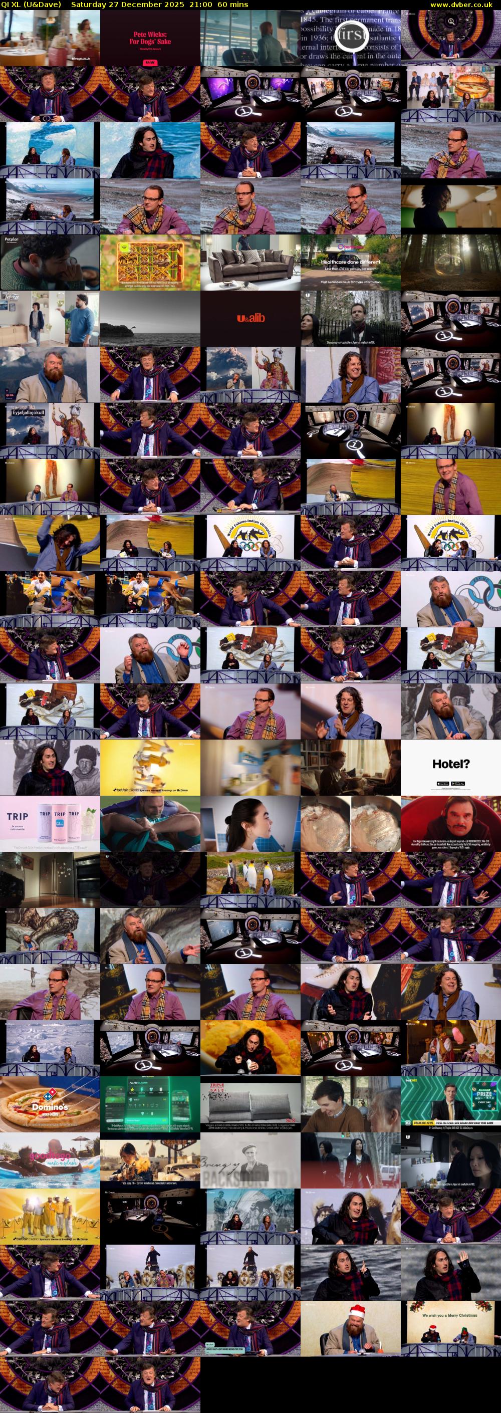 QI XL (U&Dave) Saturday 27 December 2025 21:00 - 22:00